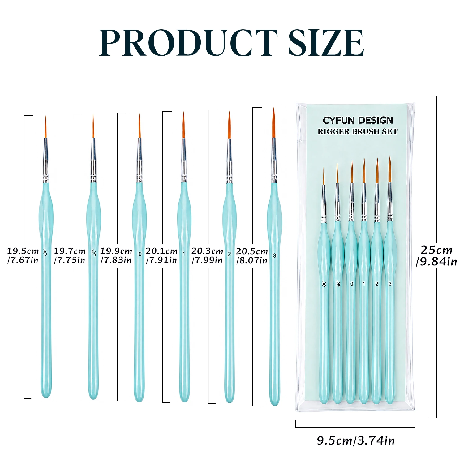 مجموعة من 6 فرش ريجر للرسم، فر - مراجعة Detailing Brush Set وسعره