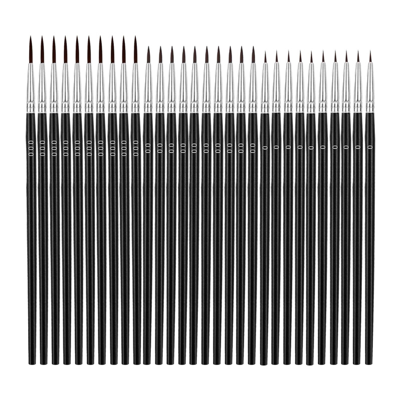 30 قطعة من فرش الطلاء الدقيقة، - مراجعة Detailing Brush Set وسعره