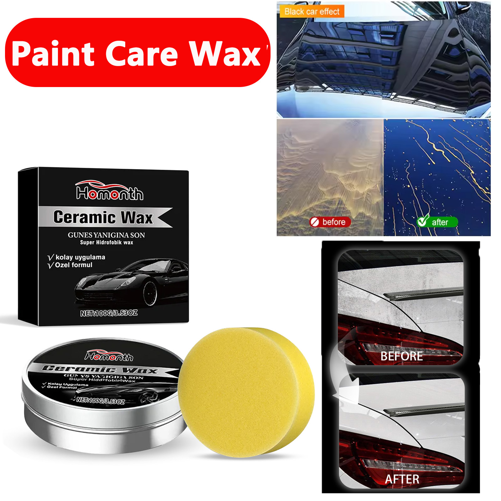 طلاء السيارات تلميع الرعاية ال - مراجعة Car Wax Ceramic Coating وسعره