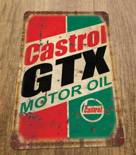 لافتة معدنية جدارية بتصميم إعل - مراجعة Castrol Oil Gtx وسعره